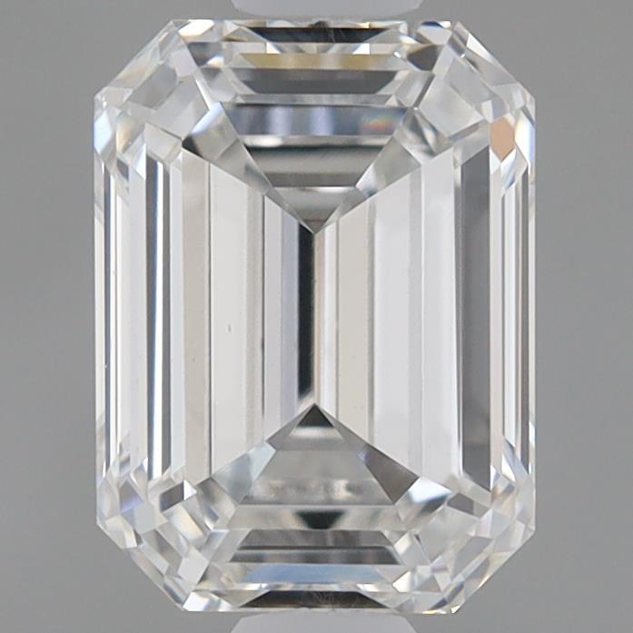 0.96 Carat Emerald Shaped, Ideal Cut, E Color, VVS2 Clarity, IGI Certified Lab Grown Diamond
