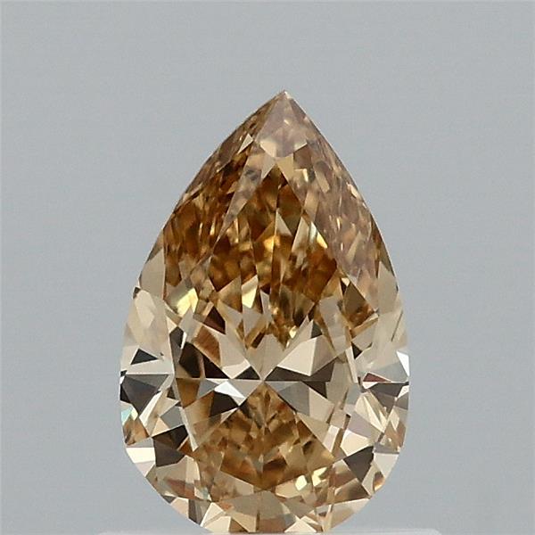 0.70 Carat Pear Shaped, Ideal Cut, FANCY INTENSE YELLOW Color, VVS2 Clarity, IGI Certified Lab Grown Diamond