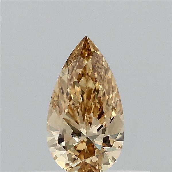 0.31 Carat Pear Shaped, Ideal Cut, FANCY INTENSE YELLOW Color, VS1 Clarity, IGI Certified Lab Grown Diamond