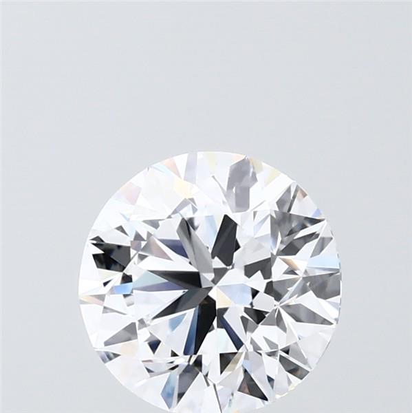 2.01 Carat Round Shaped, Excellent Cut, D Color, VVS2 Clarity, IGI Certified Lab Grown Diamond