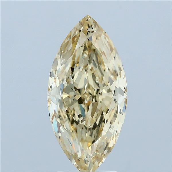4.03 Carat Marquise Shaped, Excellent Cut, FANCY INTENSE YELLOW Color, VS1 Clarity, IGI Certified Lab Grown Diamond
