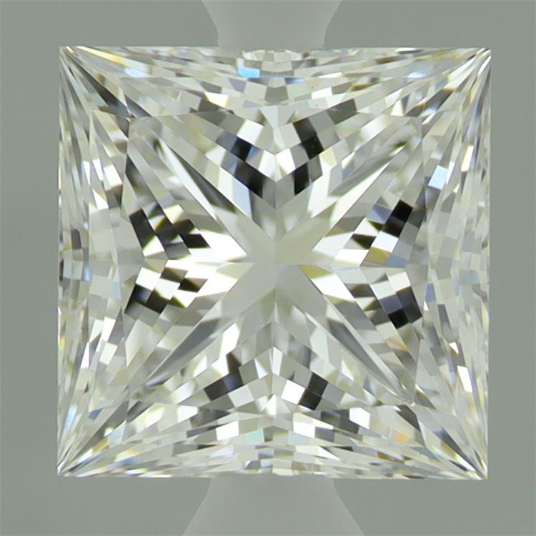 1.57 Carat Princess Shaped, Ideal Cut, D Color, VVS2 Clarity, IGI Certified Lab Grown Diamond