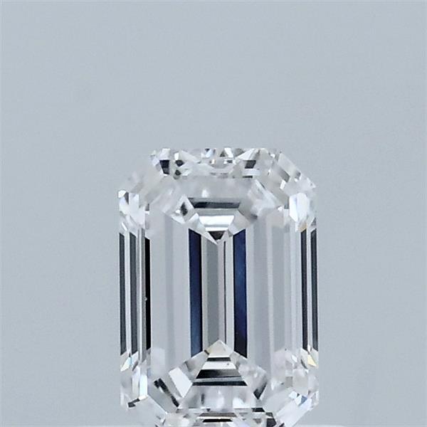0.59 Carat Emerald Shaped, Very Good Cut, D Color, VVS2 Clarity, IGI Certified Lab Grown Diamond