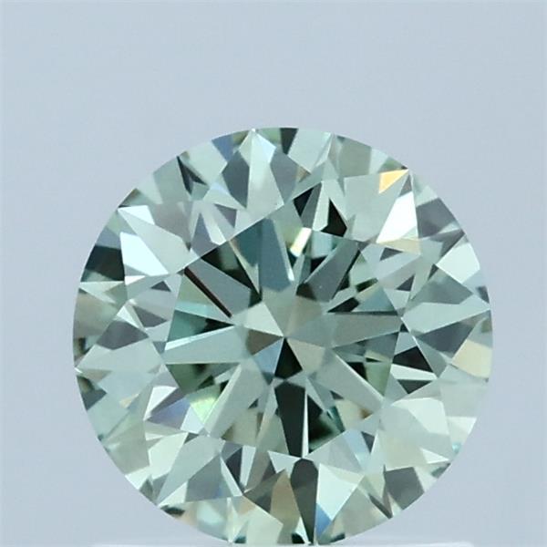1.06 Carat Round Shaped, Ideal Cut, FANCY INTENSE GREEN Color, VS1 Clarity, IGI Certified Lab Grown Diamond