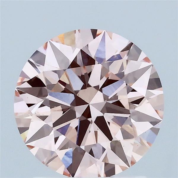 1.76 Carat Round Shaped, Ideal Cut, FANCY INTENSE PINK Color, VS1 Clarity, IGI Certified Lab Grown Diamond