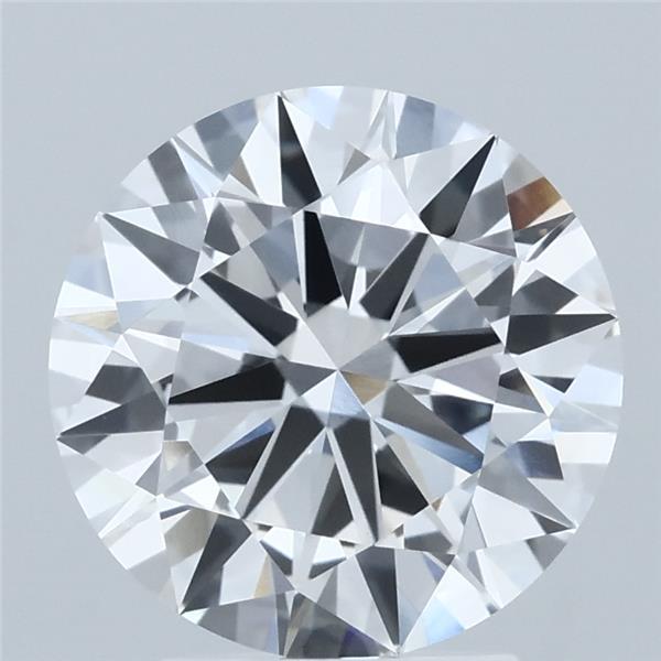 3.05 Carat Round Shaped, Ideal Cut, E Color, VVS2 Clarity, IGI Certified Lab Grown Diamond