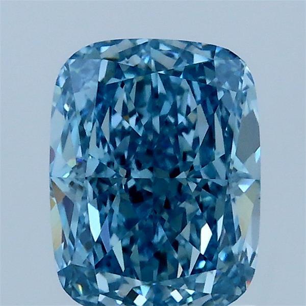 1.51 Carat Cushion Shaped, Very Good Cut, FANCY VIVID BLUE Color, VVS2 Clarity, IGI Certified Lab Grown Diamond