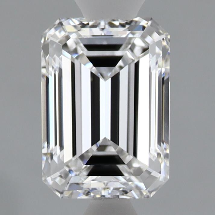 1.40 Carat Emerald Shaped, Ideal Cut, D Color, VVS2 Clarity, IGI Certified Lab Grown Diamond
