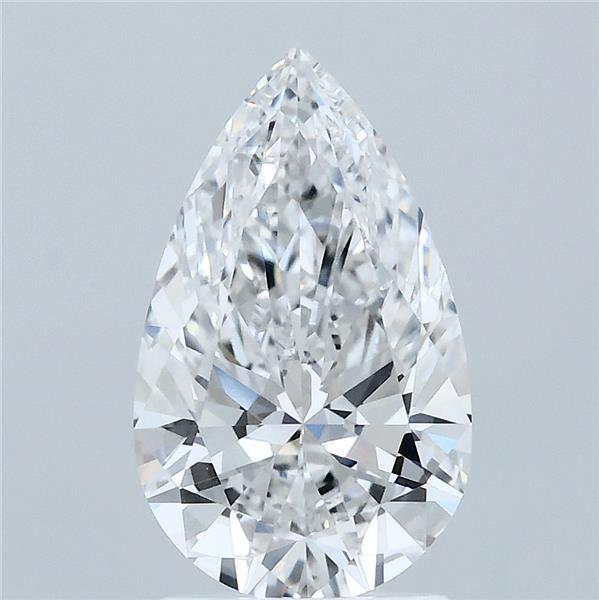 2.00 Carat Pear Shaped, Ideal Cut, E Color, VVS2 Clarity, IGI Certified Lab Grown Diamond