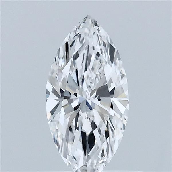 0.57 Carat Marquise Shaped, Ideal Cut, D Color, VVS2 Clarity, IGI Certified Lab Grown Diamond