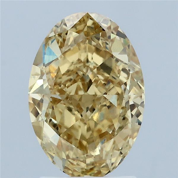 2.70 Carat Oval Shaped, Excellent Cut, FANCY INTENSE YELLOW Color, VVS1 Clarity, IGI Certified Lab Grown Diamond