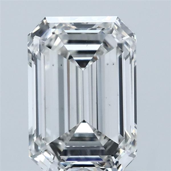 2.01 Carat Emerald Shaped, Ideal Cut, F Color, VS2 Clarity, IGI Certified Lab Grown Diamond