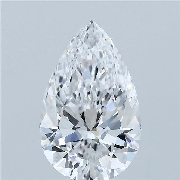 1.74 Carat Pear Shaped, Ideal Cut, D Color, VVS1 Clarity, IGI Certified Lab Grown Diamond