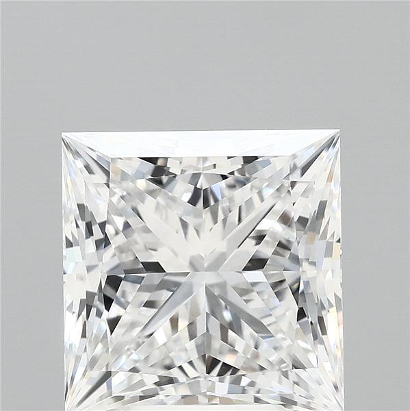5.01 Carat Princess Shaped, Ideal Cut, E Color, VVS1 Clarity, IGI Certified Lab Grown Diamond