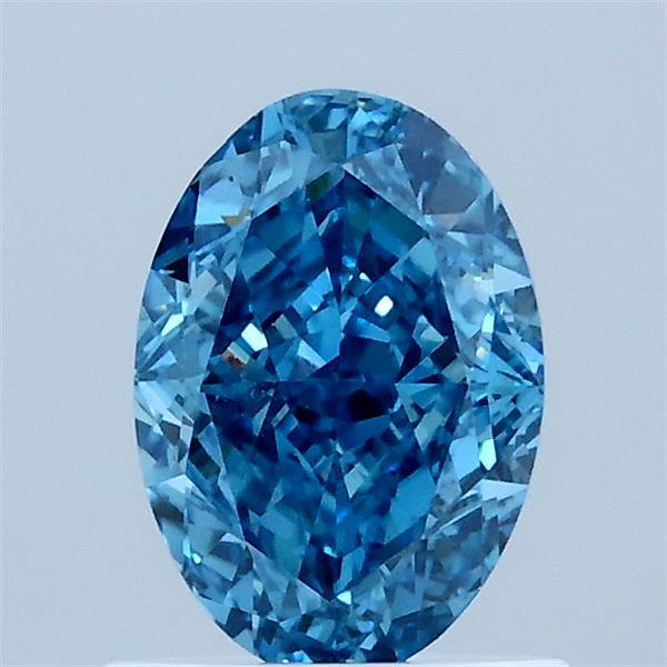 1.06 Carat Oval Shaped, Excellent Cut, FANCY VIVID BLUE Color, VS1 Clarity, IGI Certified Lab Grown Diamond