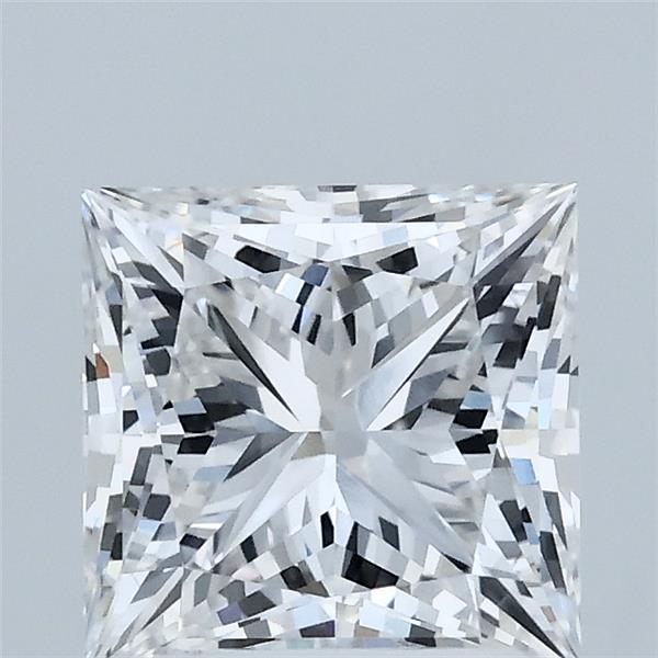 2.04 Carat Princess Shaped, Ideal Cut, E Color, VS1 Clarity, IGI Certified Lab Grown Diamond