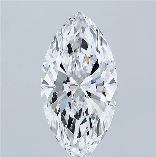 3.09 Carat Marquise Shaped, Ideal Cut, E Color, VVS2 Clarity, IGI Certified Lab Grown Diamond
