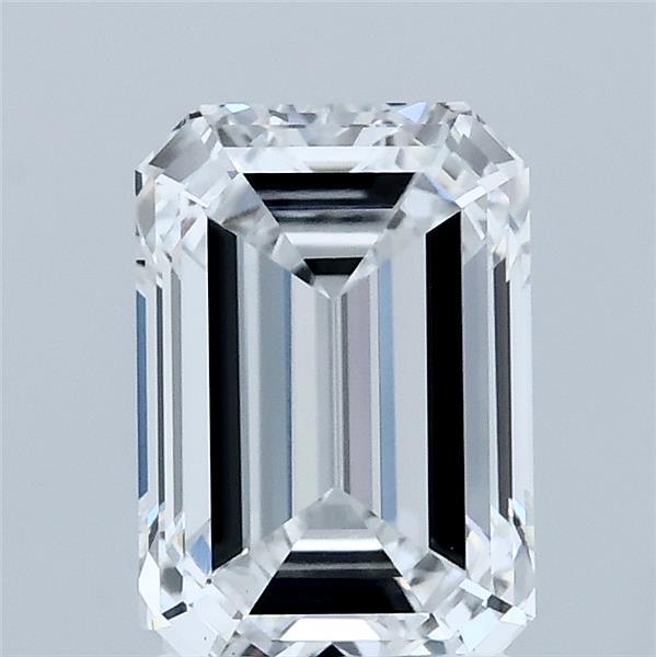 1.89 Carat Emerald Shaped, Ideal Cut, D Color, VS1 Clarity, IGI Certified Lab Grown Diamond
