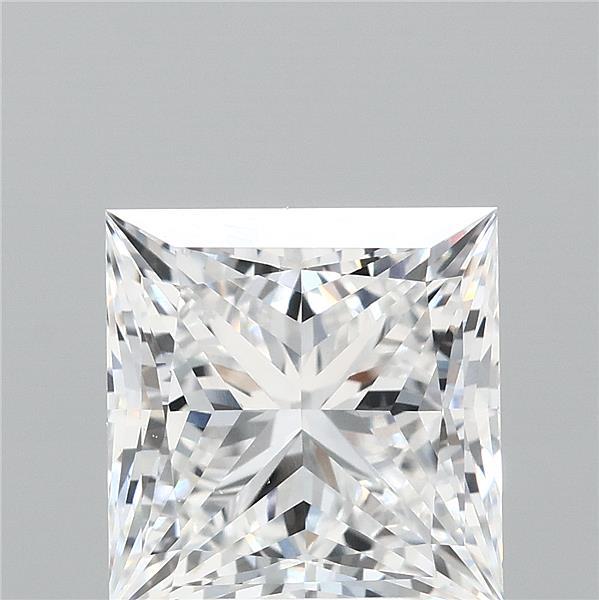 4.71 Carat Princess Shaped, Ideal Cut, D Color, VVS1 Clarity, IGI Certified Lab Grown Diamond