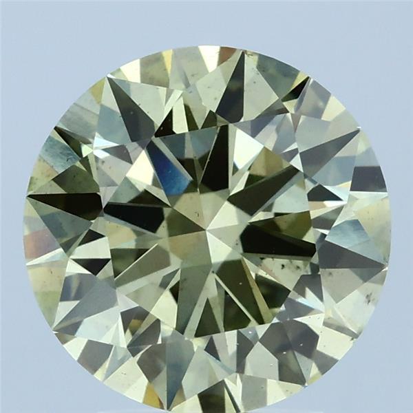 3.00 Carat Round Shaped, Ideal Cut, FANCY LIGHT YELLOW Color, VS2 Clarity, IGI Certified Lab Grown Diamond