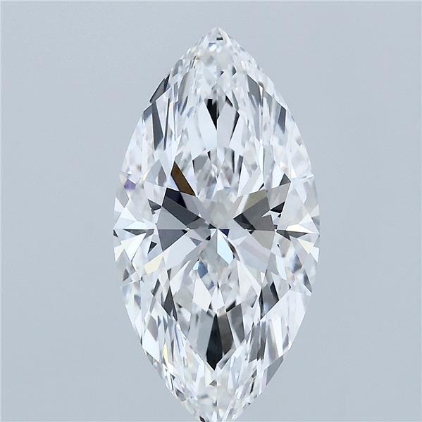 3.11 Carat Marquise Shaped, Ideal Cut, E Color, VVS2 Clarity, IGI Certified Lab Grown Diamond
