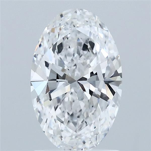 1.50 Carat Oval Shaped, Ideal Cut, D Color, VVS2 Clarity, IGI Certified Lab Grown Diamond
