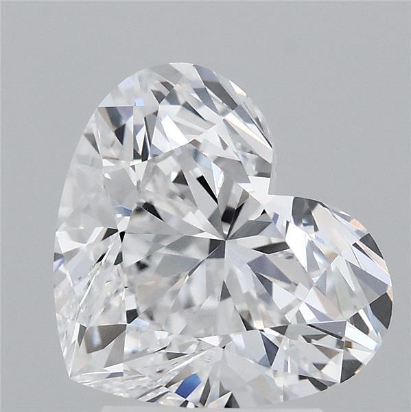 3.02 Carat Heart Shaped, Ideal Cut, D Color, VVS1 Clarity, IGI Certified Lab Grown Diamond