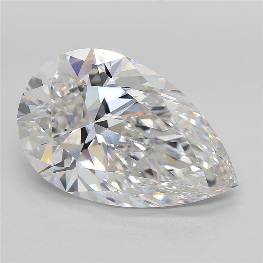 13.04 Carat Pear Shaped, Ideal Cut, E Color, VS2 Clarity, IGI Certified Lab Grown Diamond