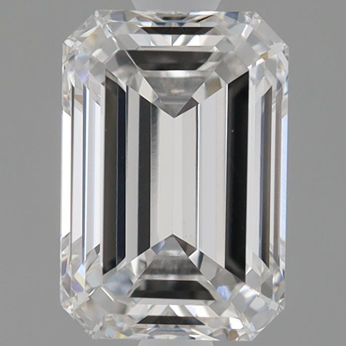 0.93 Carat Emerald Shaped, Ideal Cut, F Color, VVS2 Clarity, IGI Certified Lab Grown Diamond