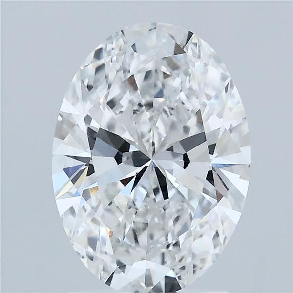 1.86 Carat Oval Shaped, Ideal Cut, D Color, VVS2 Clarity, IGI Certified Lab Grown Diamond
