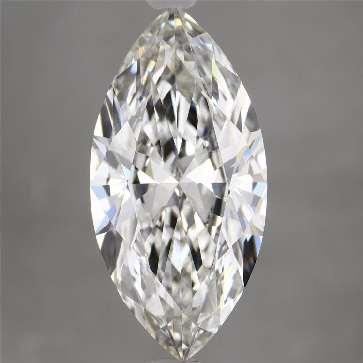 3.80 Carat Marquise Shaped, Excellent Cut, F Color, VVS2 Clarity, IGI Certified Lab Grown Diamond