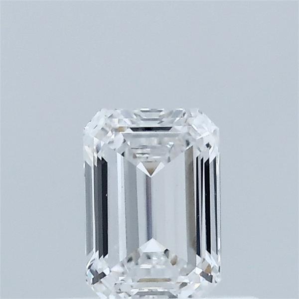 0.54 Carat Emerald Shaped, Ideal Cut, D Color, VS1 Clarity, IGI Certified Lab Grown Diamond