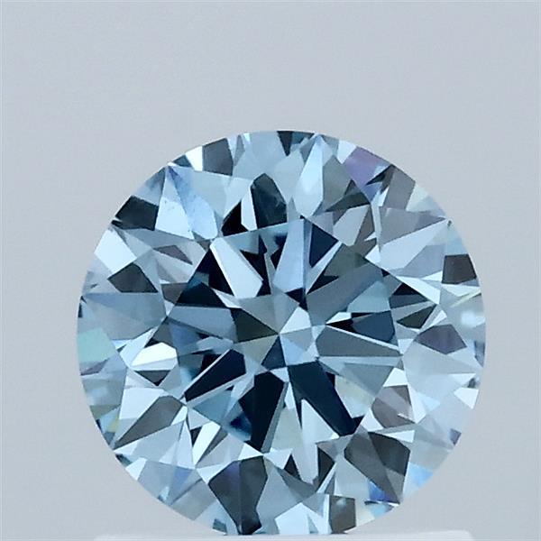 1.01 Carat Round Shaped, Ideal Cut, FANCY VIVID BLUE Color, VS1 Clarity, IGI Certified Lab Grown Diamond