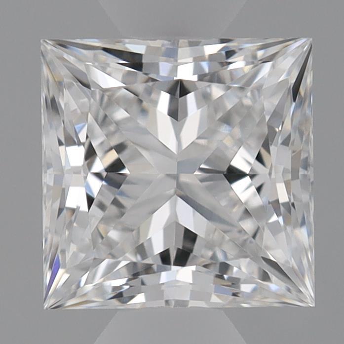 0.65 Carat Princess Shaped, Ideal Cut, D Color, VVS2 Clarity, IGI Certified Lab Grown Diamond