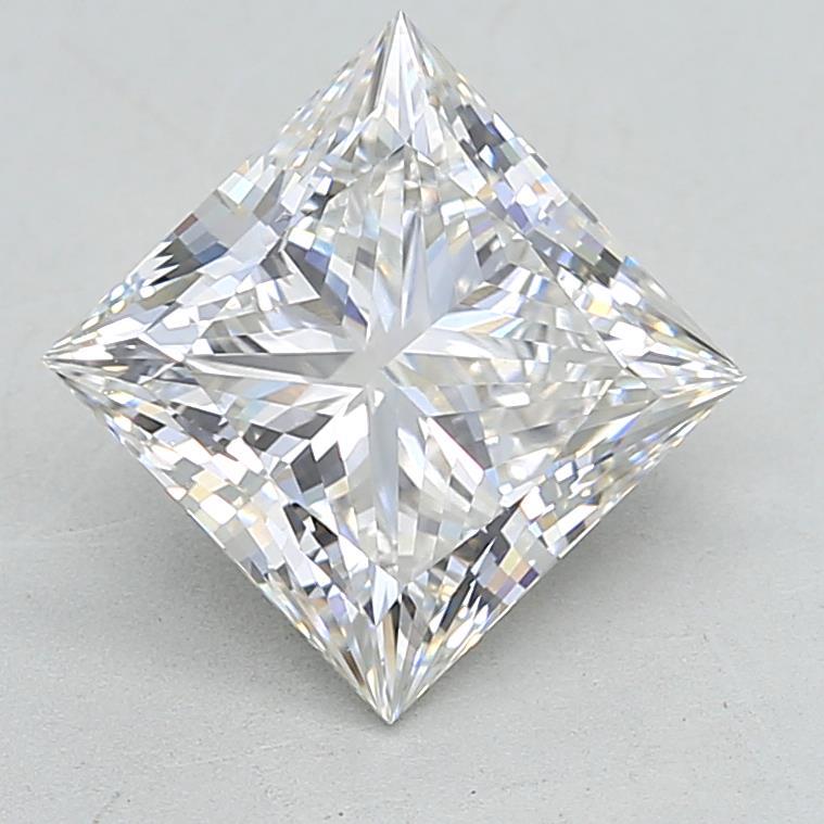 4.04 Carat Princess Shaped, Ideal Cut, G Color, VS1 Clarity, IGI Certified Lab Grown Diamond