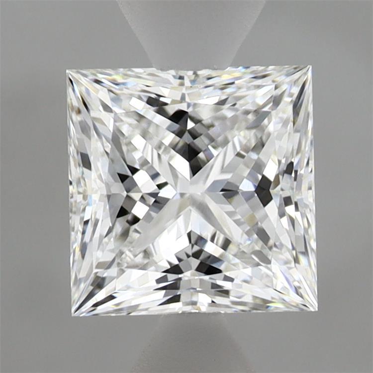 1.55 Carat Princess Shaped, Ideal Cut, D Color, VVS2 Clarity, IGI Certified Lab Grown Diamond