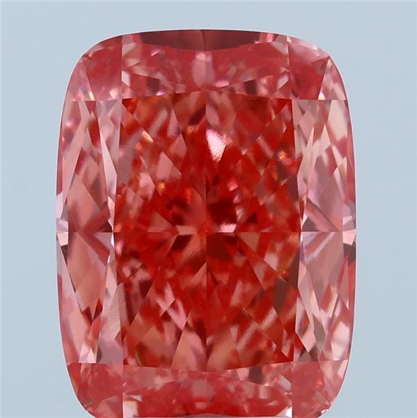 5.23 Carat Cushion Shaped, Ideal Cut, FANCY VIVID PINK Color, VVS2 Clarity, IGI Certified Lab Grown Diamond