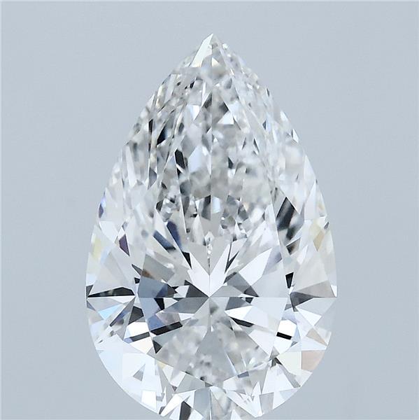 3.09 Carat Pear Shaped, Ideal Cut, F Color, VS1 Clarity, IGI Certified Lab Grown Diamond