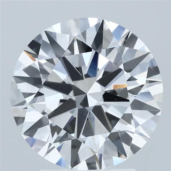 3.02 Carat Round Shaped, Excellent Cut, E Color, VVS2 Clarity, IGI Certified Lab Grown Diamond