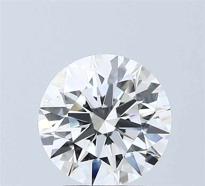 2.04 Carat Round Shaped, Ideal Cut, D Color, VVS2 Clarity, IGI Certified Lab Grown Diamond