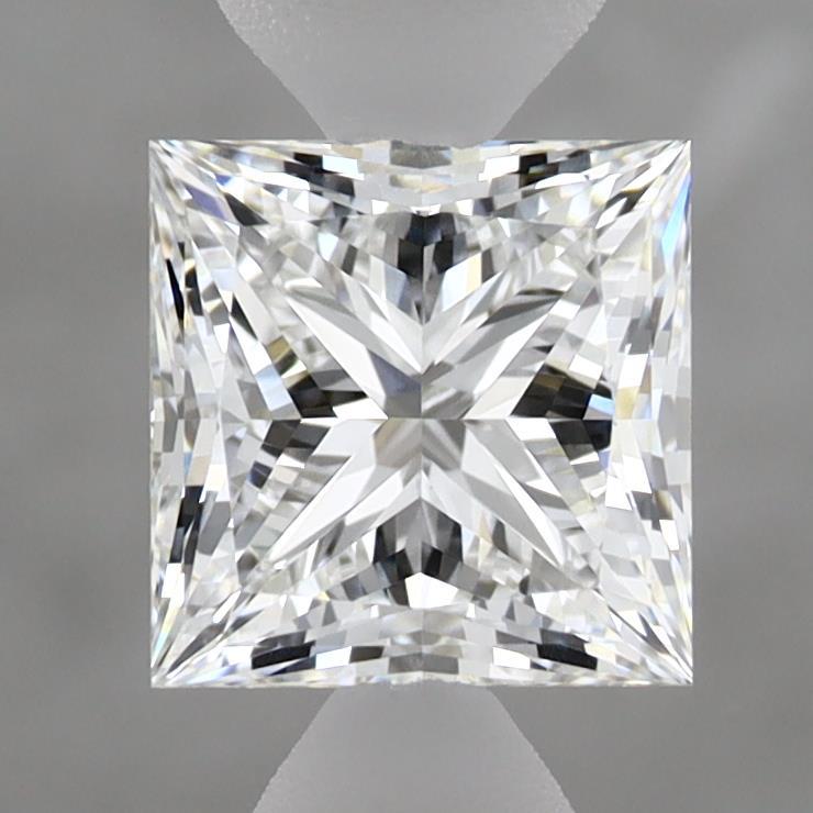 1.53 Carat Princess Shaped, Ideal Cut, E Color, VVS2 Clarity, IGI Certified Lab Grown Diamond