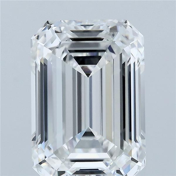 5.06 Carat Emerald Shaped, Ideal Cut, E Color, VVS1 Clarity, IGI Certified Lab Grown Diamond