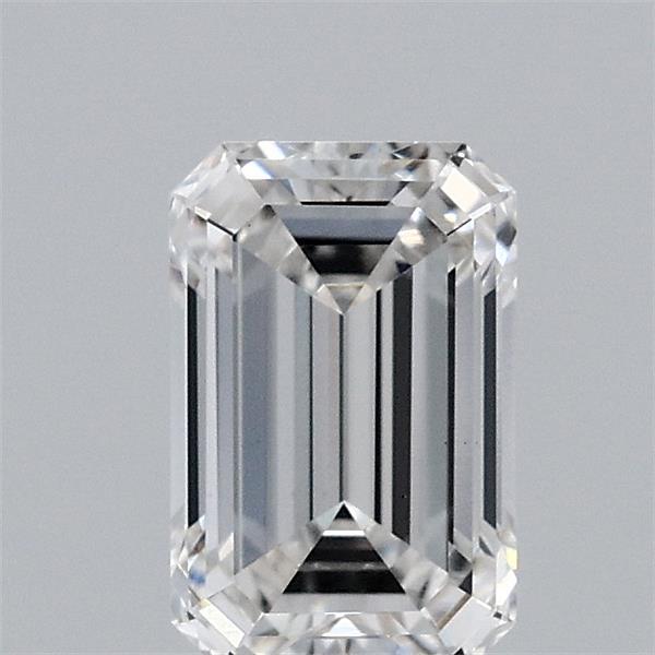0.92 Carat Emerald Shaped, Ideal Cut, F Color, VS1 Clarity, IGI Certified Lab Grown Diamond