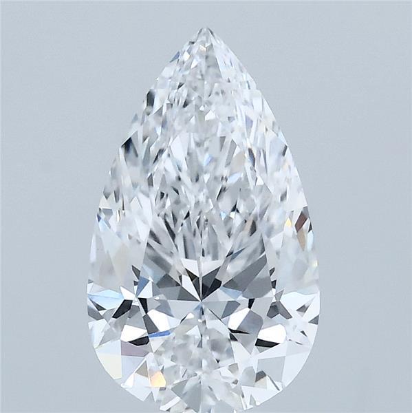 1.92 Carat Pear Shaped, Ideal Cut, D Color, VVS2 Clarity, IGI Certified Lab Grown Diamond