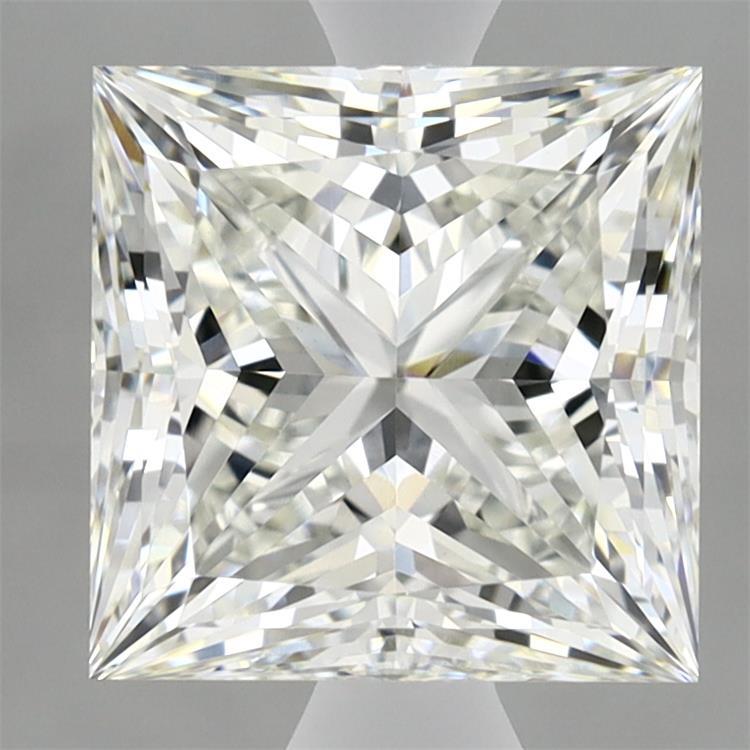3.04 Carat Princess Shaped, Ideal Cut, G Color, VVS2 Clarity, IGI Certified Lab Grown Diamond
