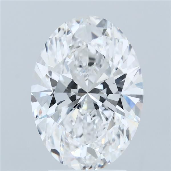 3.09 Carat Oval Shaped, Ideal Cut, D Color, VVS2 Clarity, IGI Certified Lab Grown Diamond