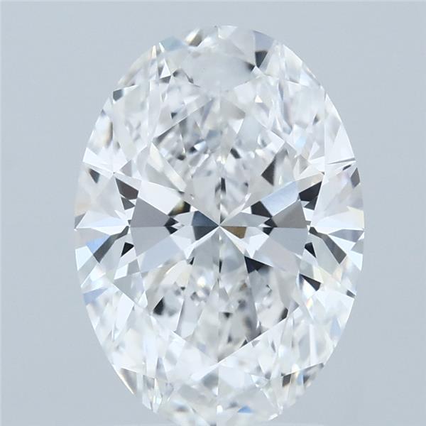 2.50 Carat Oval Shaped, Ideal Cut, E Color, VVS2 Clarity, IGI Certified Lab Grown Diamond