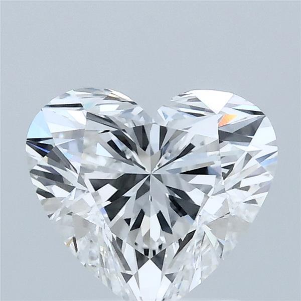 1.50 Carat Heart Shaped, Ideal Cut, D Color, VVS2 Clarity, IGI Certified Lab Grown Diamond
