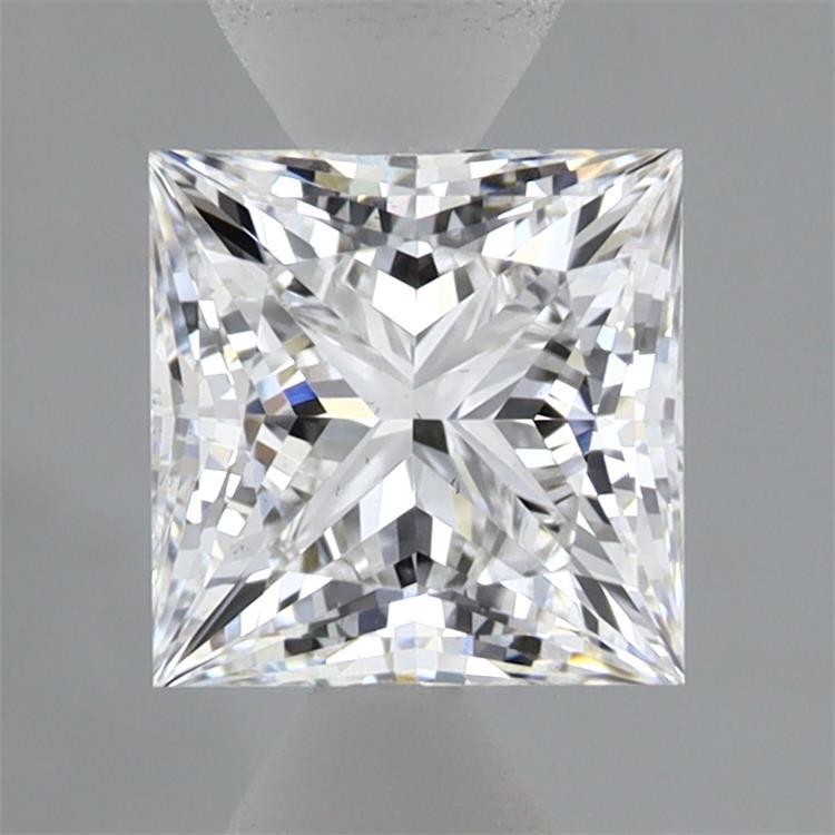 1.38 Carat Princess Shaped, Ideal Cut, D Color, VS2 Clarity, IGI Certified Lab Grown Diamond