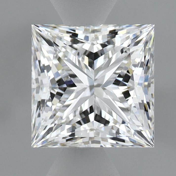 1.55 Carat Princess Shaped, Ideal Cut, E Color, VVS2 Clarity, IGI Certified Lab Grown Diamond